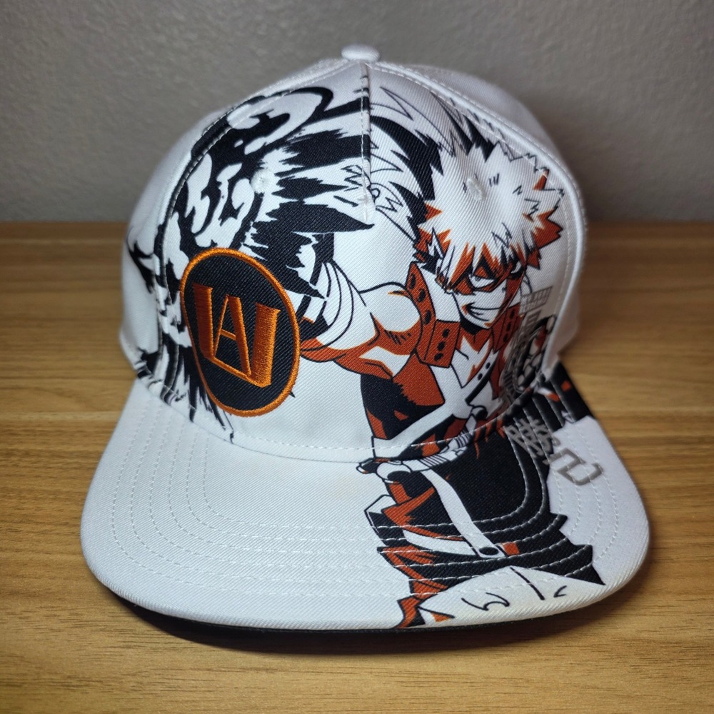My Hero Academia Snapback Hat Katsuki Bakugo Kacchan with UA Logo Ball Cap